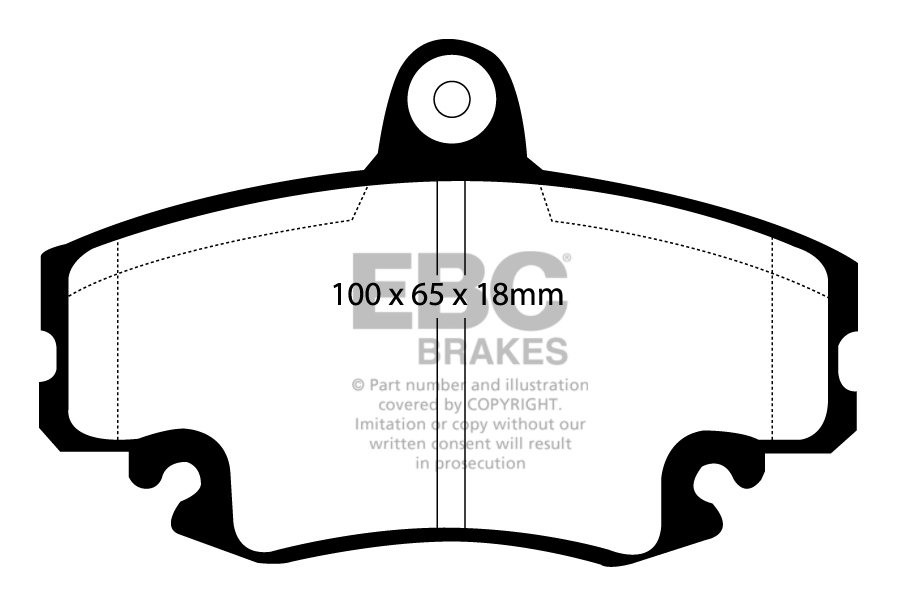 EBC Brakes DACIA Logan MCV 1.4 2007-.. Remblokken voorzijde