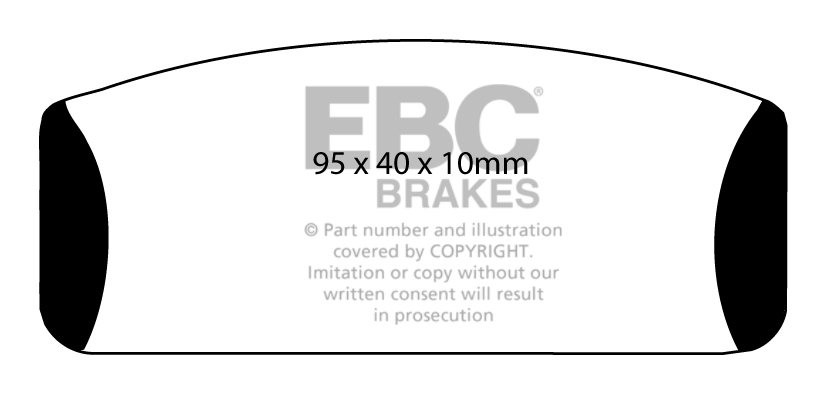 EBC Brakes RENAULT Alpine 1.6 (A110) 69-70 Remblokken achterzijd