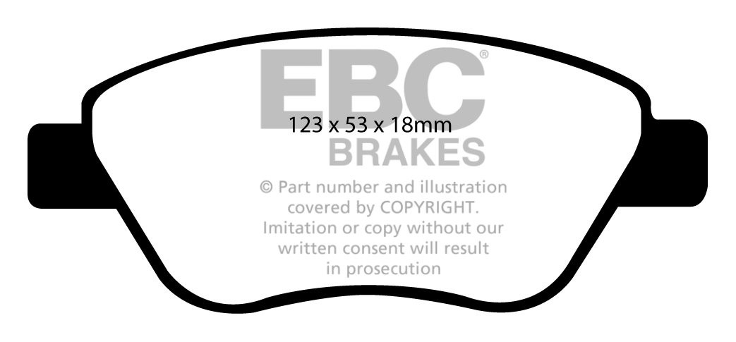 EBC Brakes PROTON Gen-2 1.6 2004-.. Remblokken voorzijde