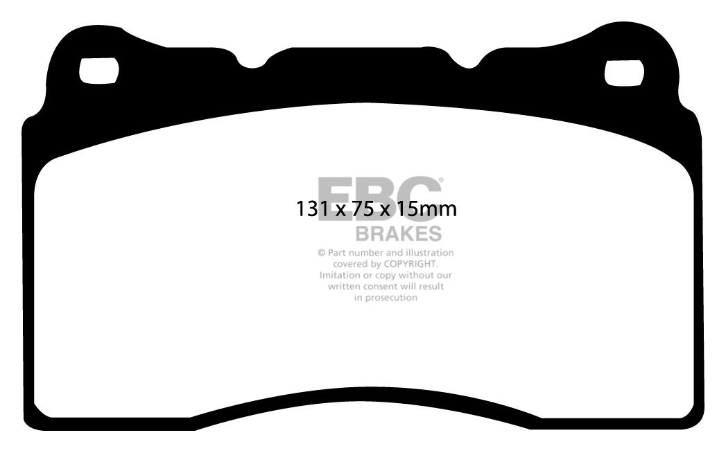 EBC Brakes VOLVO V70 2.5 Turbo R (Brembo) 2003-2007 Remblokken v