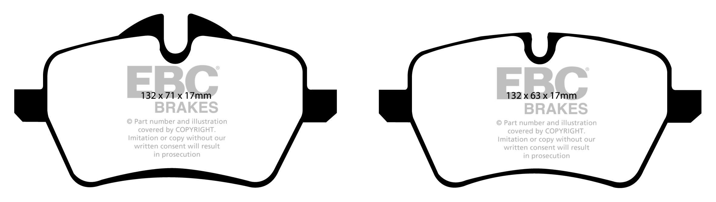 EBC Brakes BMW Mini Countryman 1.6 Cooper 2010-.. Remblokken voo