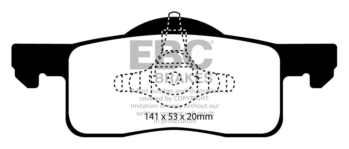 EBC Brakes LINCOLN Navigator 5.4 2003-2006 Remblokken achterzijd