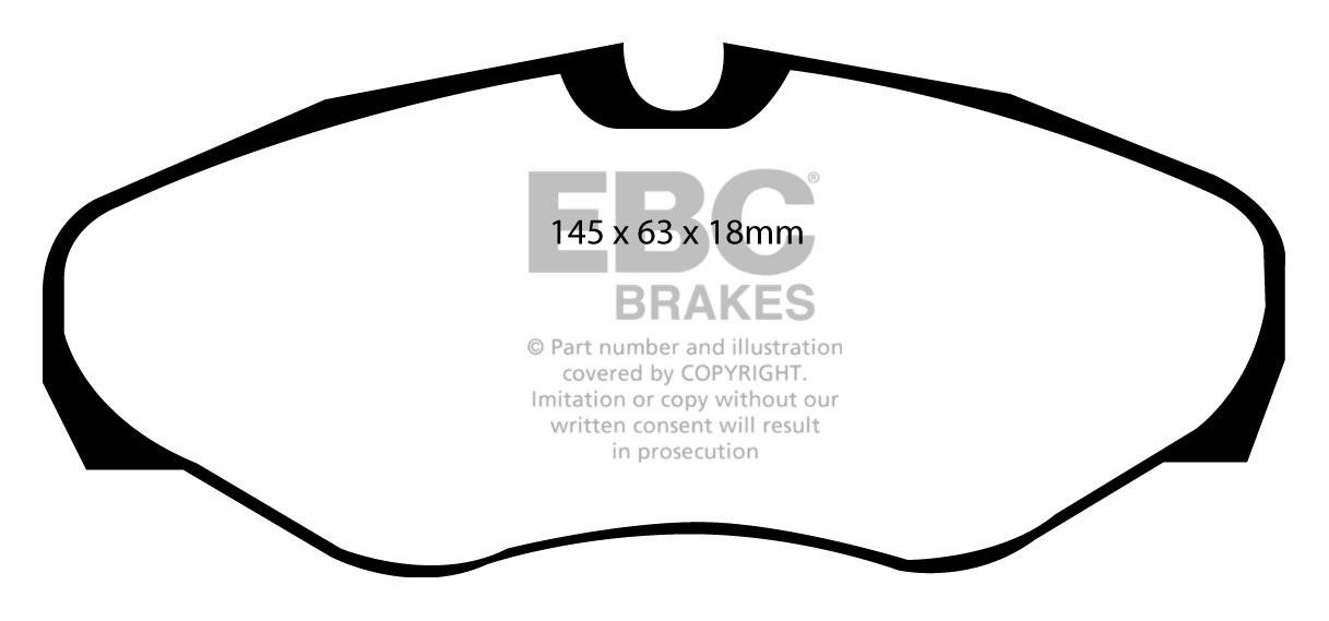 EBC Brakes RENAULT Espace 3.0 2000-2002 Remblokken voorzijde gre