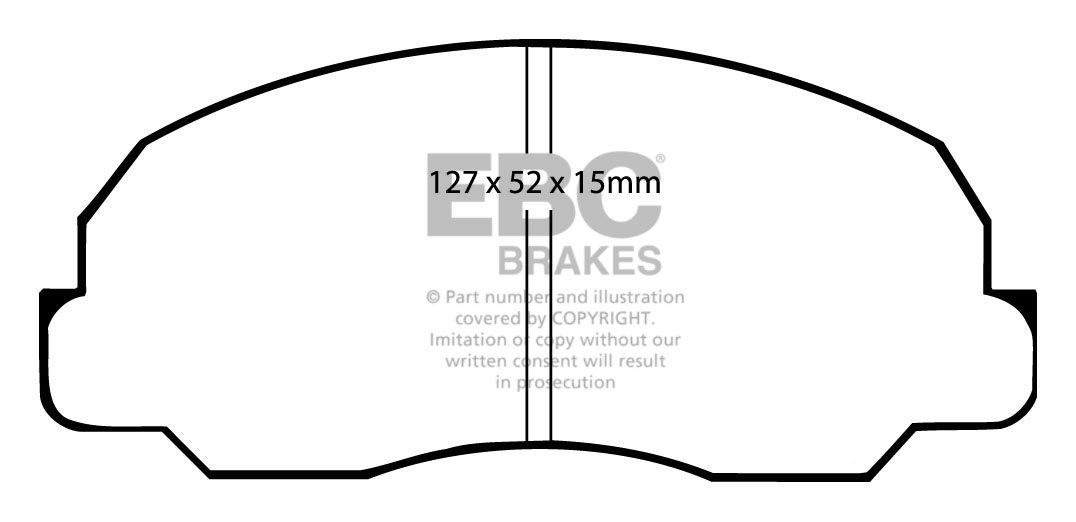 EBC Brakes DAIHATSU Fourtrak/Rugger 2.0 (F80 F85 F87) 84-89 Remb