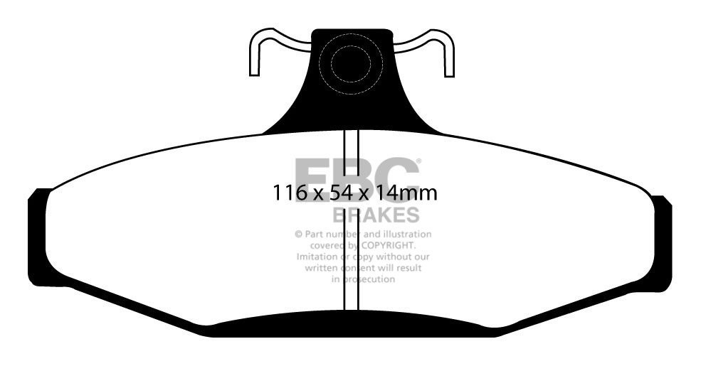 EBC Brakes HOLDEN (Aust/NZ) Commodore (VH) 3.3 81-84 Remblokken
