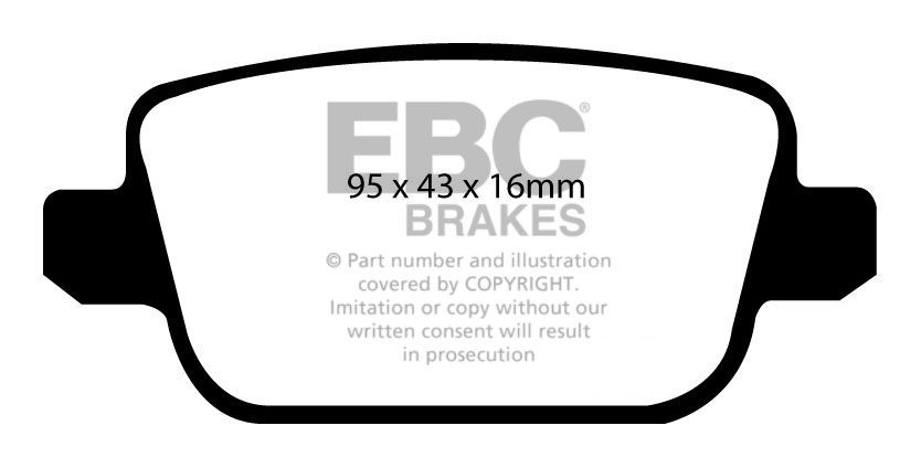 EBC Brakes FORD Galaxy 2.0 2006-.. Remblokken achterzijde