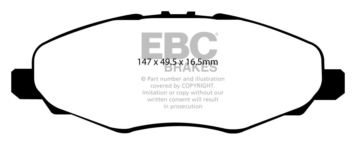 EBC Brakes TOYOTA BEDRIJFSWAGEN Hi-Lux 2.5 TD (102) 4WD 2005-..