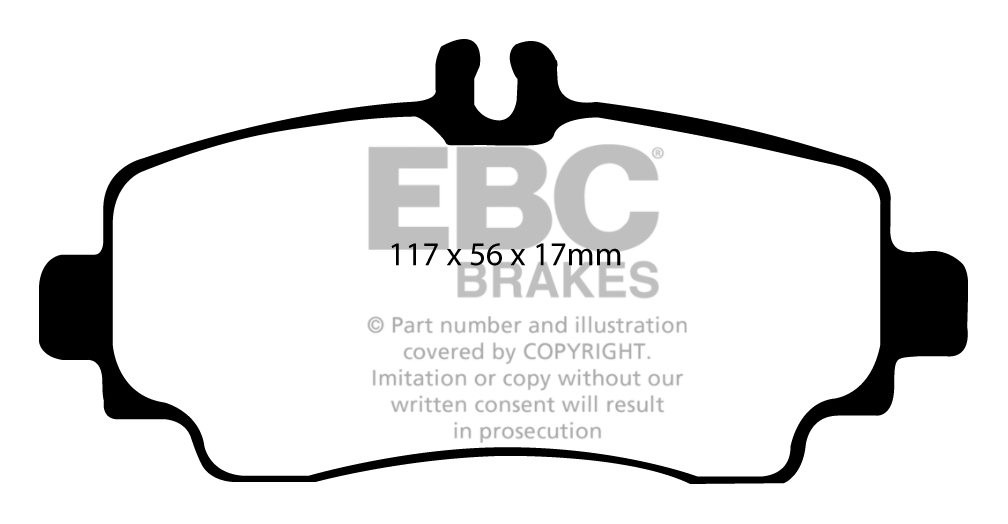 EBC Brakes MERCEDES A-Class (W168) A160D (1.7TD) 2001-2004 Rembl