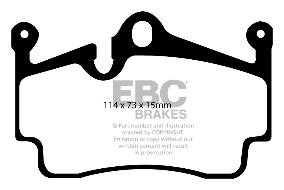 EBC Brakes PORSCHE Cayman (Cast Iron Discs only) 2.9 2009-.. Rem