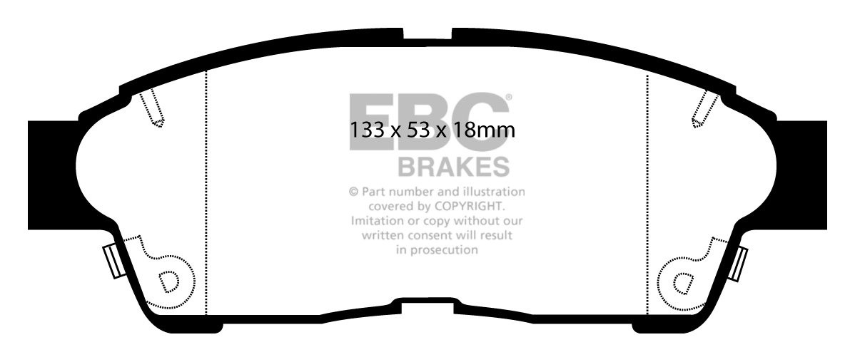 EBC Brakes TOYOTA Rav 4 2.0 93-2000 Remblokken voorzijde greenst