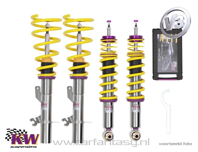 Coilover KW V3 inox VW Golf V (1K) 1.6 10/2003-