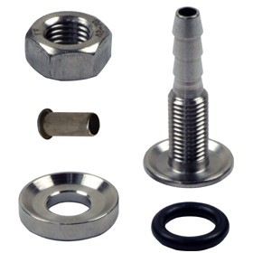 Zelf afsluitbare fittingen 5 mm BARBED OULET Revotec