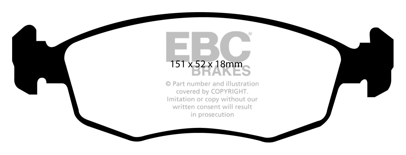 EBC Brakes FIAT BEDRIJFSWAGEN Strada Pick-up 1.9 TD 2003-.. Remb