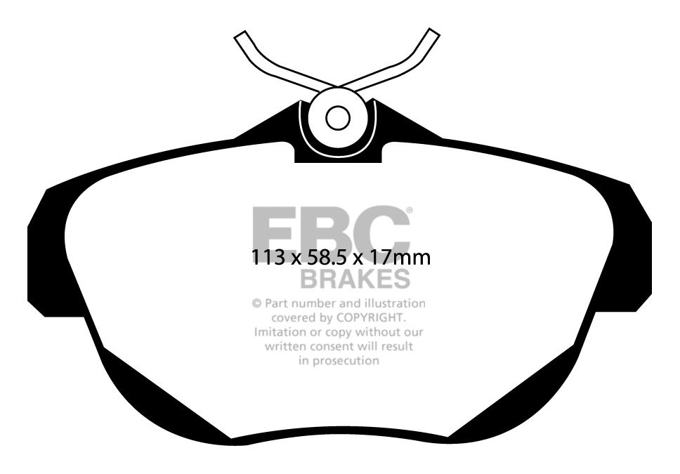 EBC Brakes OPEL Rekord 2.3 D 79-82 Remblokken voorzijde