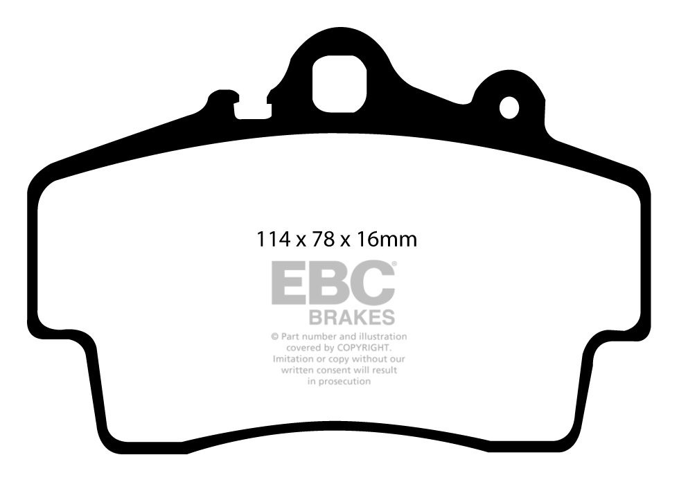 EBC Brakes PORSCHE Boxster (Cast Iron Discs only) 2.7 2004-2009