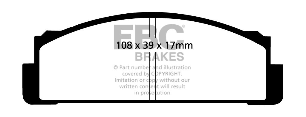 EBC Brakes FIAT Strada/Ritmo 1.5 79-81 Remblokken voorzijde