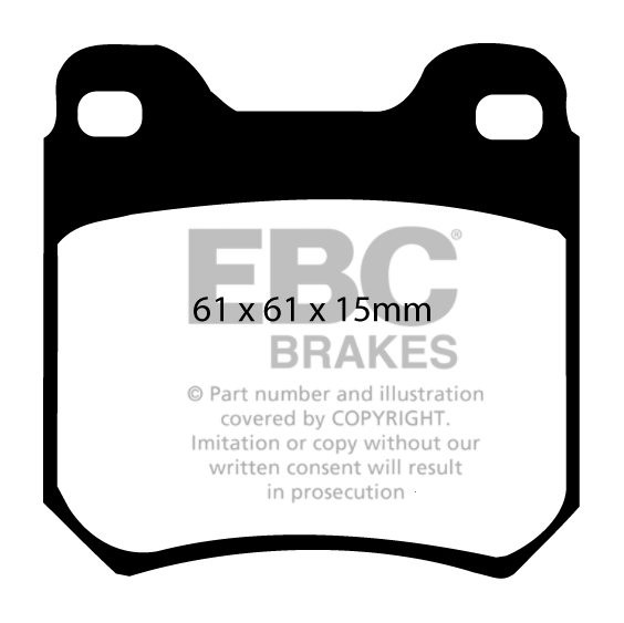 EBC Brakes OPEL Vectra B 2.5 95-2000 Remblokken achterzijde