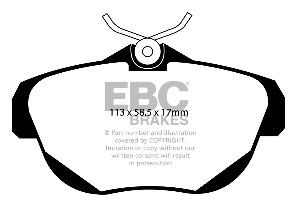 EBC Brakes FIAT BEDRIJFSWAGEN Scudo 2.0 2007-.. Remblokken achte