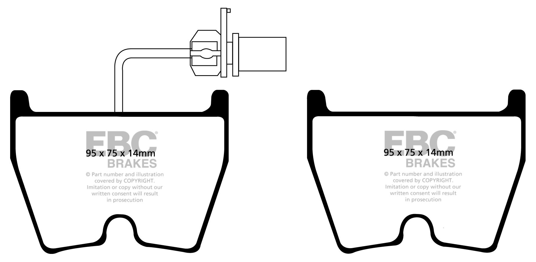 EBC Brakes AUDI RS4 B7 4.2 2005-.. Remblokken voorzijde