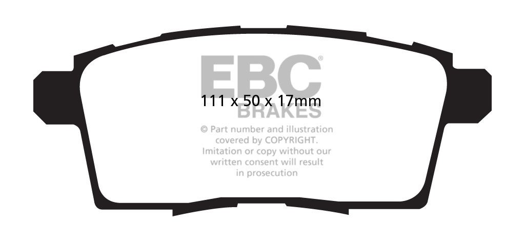 EBC Brakes MAZDA CX-7 2.2 TD 2009-.. Remblokken achterzijde