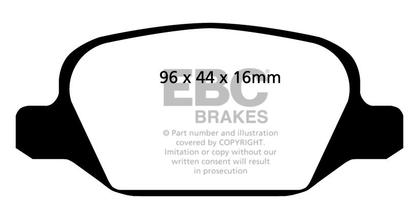 EBC Brakes ALFA ROMEO Mi.To 1.4 Turbo (120) 2010-.. Remblokken a