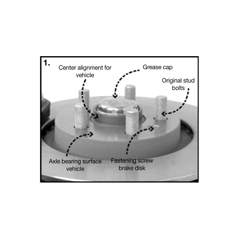 H&R Wheel Spacers 30mm 4x108 - Hub 63,3mm - Bolt size M12x1,5 -  Ford/Mazda
