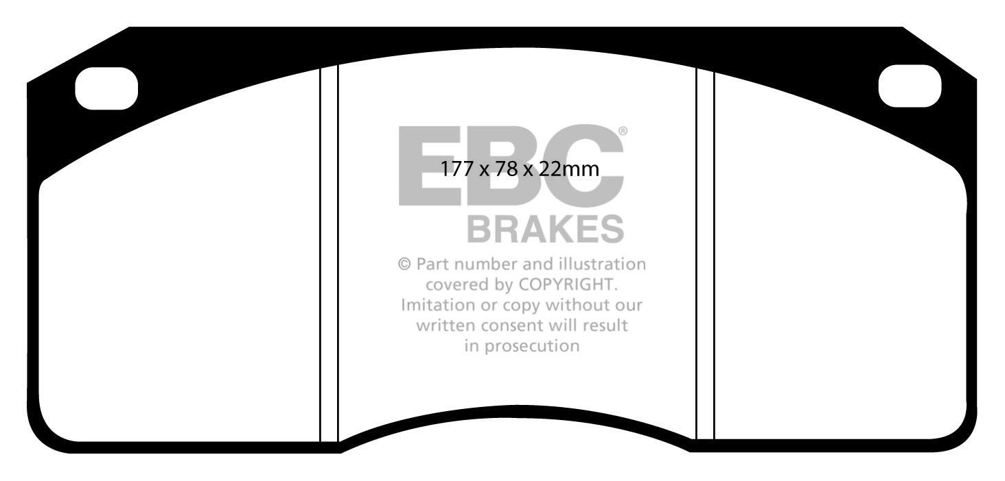 EBC Brakes FORD BEDRIJFSWAGEN Cargo Remblokken achterzijde