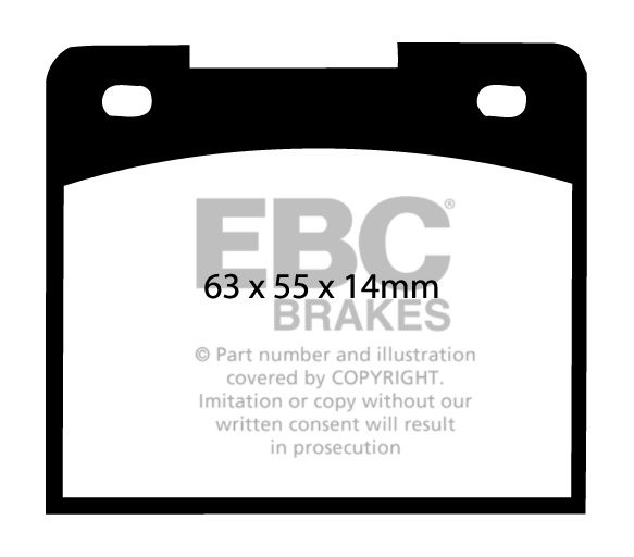 EBC Brakes CATERHAM Seven 2.0 90-.. Remblokken voorzijde
