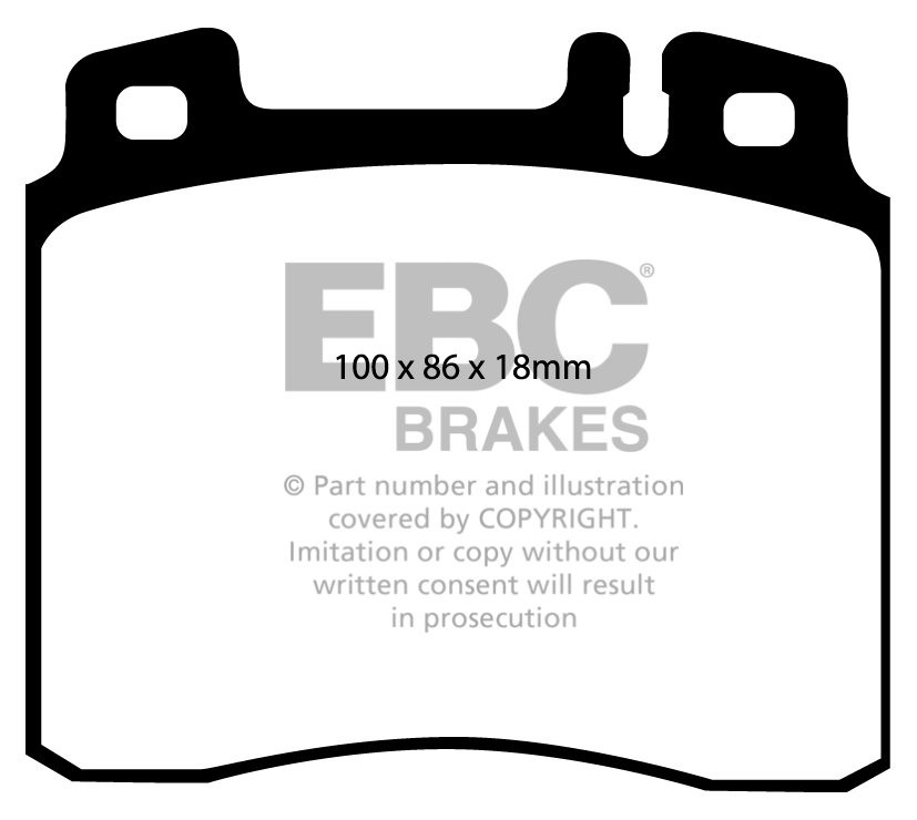 EBC Brakes MERCEDES CL-Class (C140) CL420 96-99 Remblokken voorz