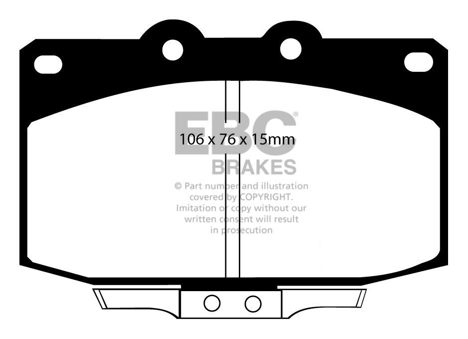 EBC Brakes MAZDA RX7 2.4 (1.3) 86-91 Remblokken voorzijde