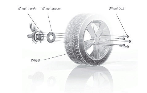 Pro Spacers Seat Cordoba 06.99-10.02 4x100 8mm Black Eibach