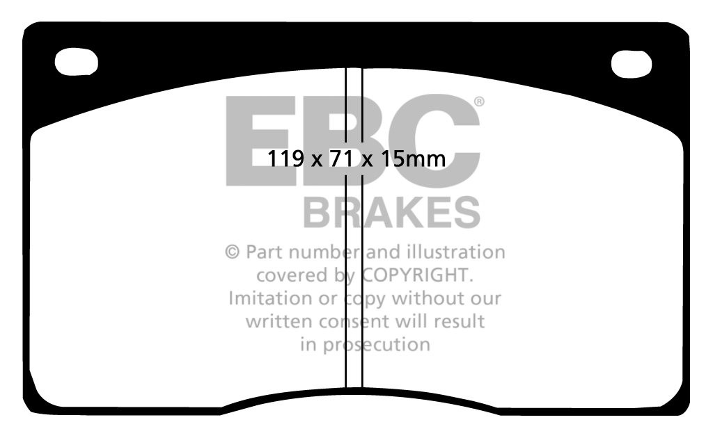 EBC Brakes DAIMLER Sovereign 4.2 73-83 Remblokken voorzijde