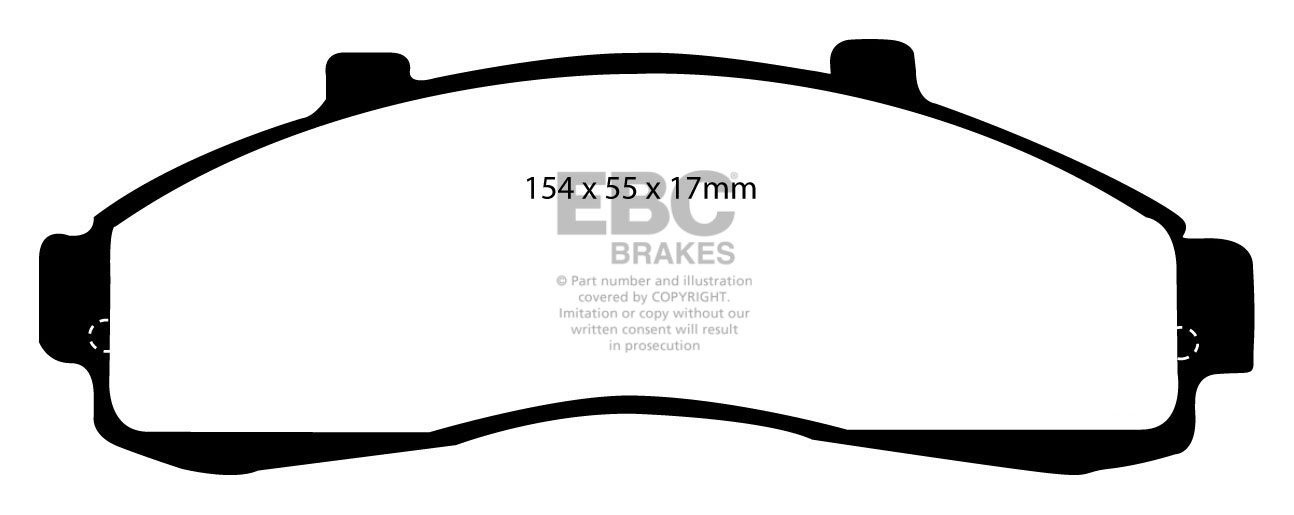 EBC Brakes FORD BEDRIJFSWAGEN Ranger 2.5 D 2WD 99-2006 Remblokke