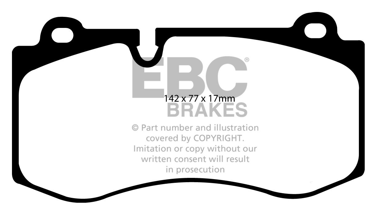 EBC Brakes MERCEDES S-Class (W221) S350 2005-.. Remblokken voorz