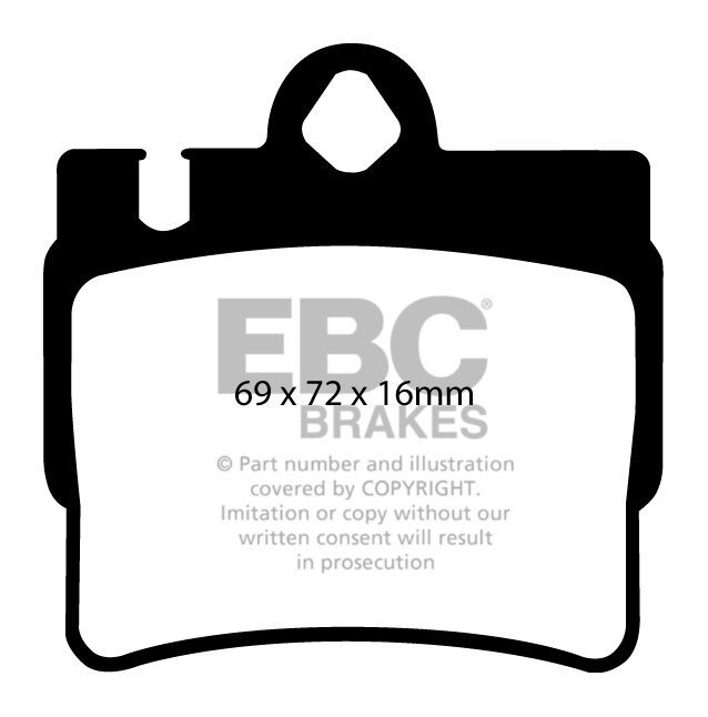 EBC Brakes MERCEDES S-Class (W220) S430 99-2002 Remblokken achte