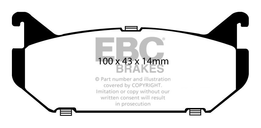 EBC Brakes MAZDA MS8 2.0 92-97 Remblokken achterzijde