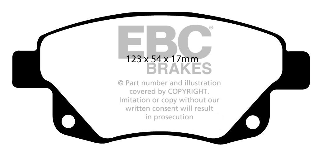 EBC Brakes FORD BEDRIJFSWAGEN Tourneo 2.2 TD RWD 2006-.. Remblok