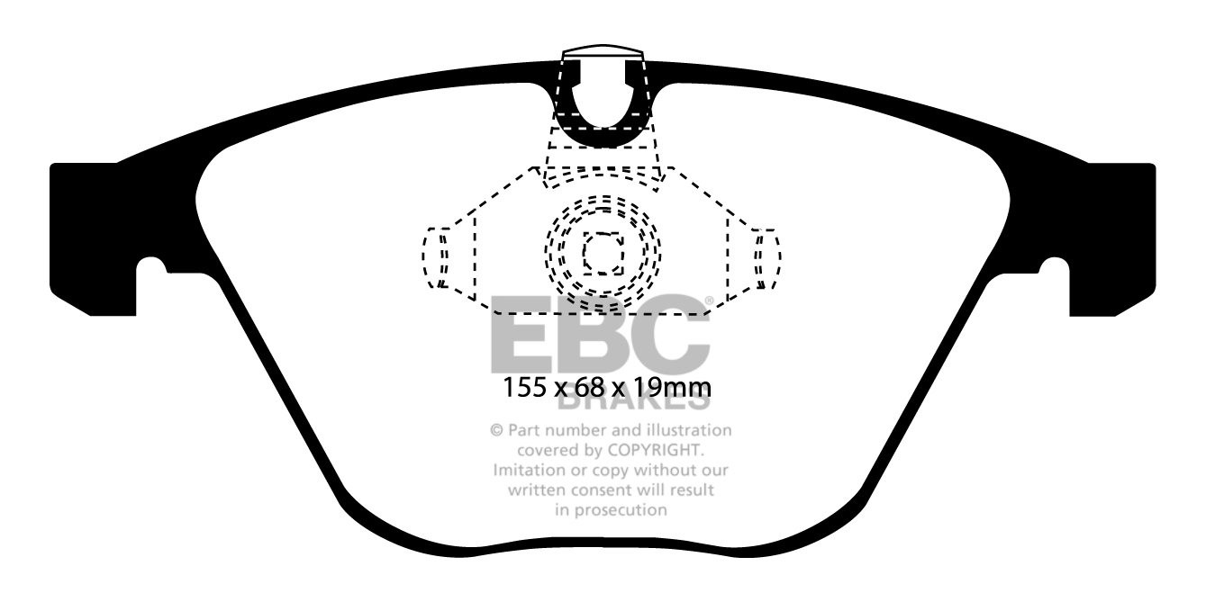EBC Brakes BMW M3 4.0 (E93) 2010-.. Remblokken voorzijde