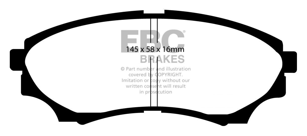 EBC Brakes FORD BEDRIJFSWAGEN Ranger 3.0 TD 4WD 2007-.. Remblokk