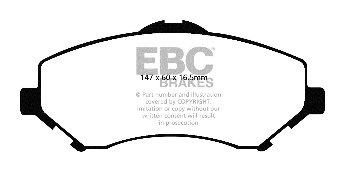 EBC Brakes DODGE (USA) Nitro 2.8 TD 2007-.. Remblokken voorzijde