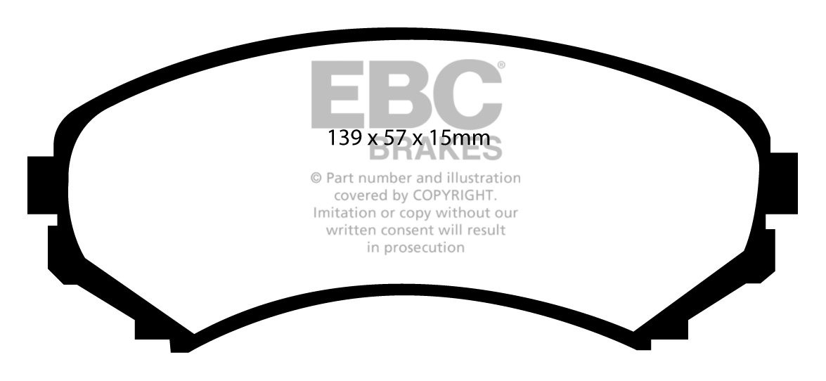 EBC Brakes MAZDA BEDRIJFSWAGEN Panel Van E 2.2 D 99-2002 Remblok