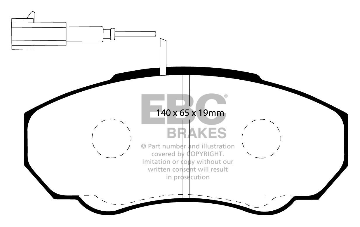 EBC Brakes PEUGEOT BEDRIJFSWAGEN Boxer 2.0 2001-2006 Remblokken
