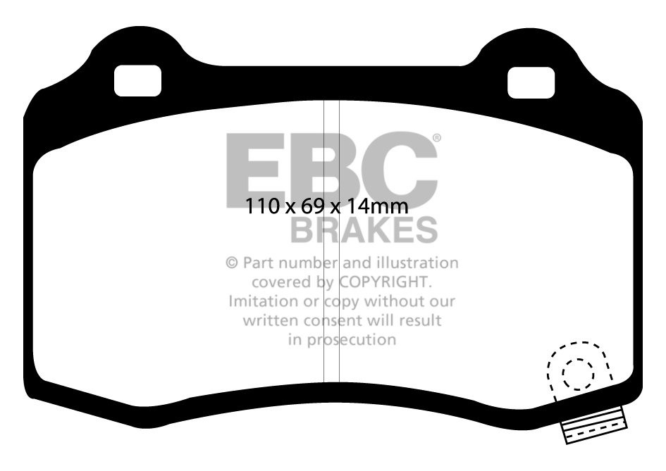 EBC Brakes FORD Focus Mk2 Estate 1.8 2005-2011 Remschijf grooved