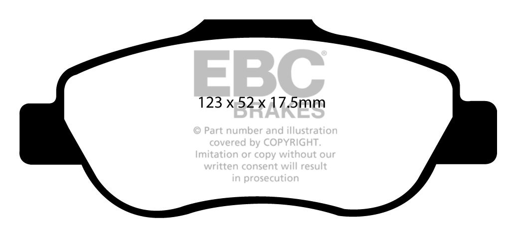EBC Brakes FIAT Panda 1.3 D 2004-.. Remblokken voorzijde