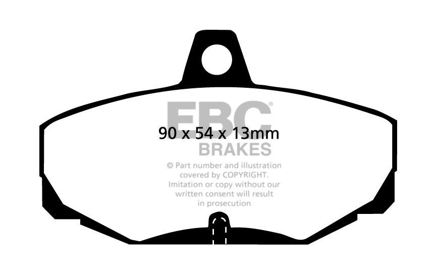 EBC Brakes CATERHAM Seven 1.4 91-.. Remblokken achterzijde