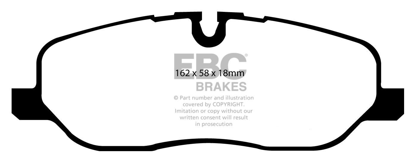 EBC Brakes LAND ROVER Range Rover Sport 4.4 2005-2006 Remblokken