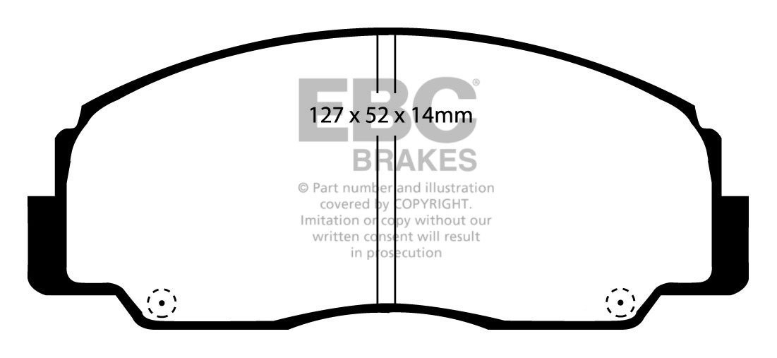 EBC Brakes DAIHATSU Fourtrak/Rugger 2.2 (F95) 91-93 Remblokken v
