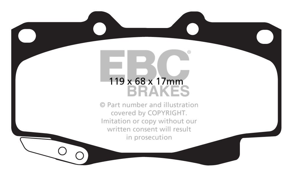EBC Brakes TOYOTA BEDRIJFSWAGEN Hi-Lux 3.0 TD (AHT) 2005-2008 Re