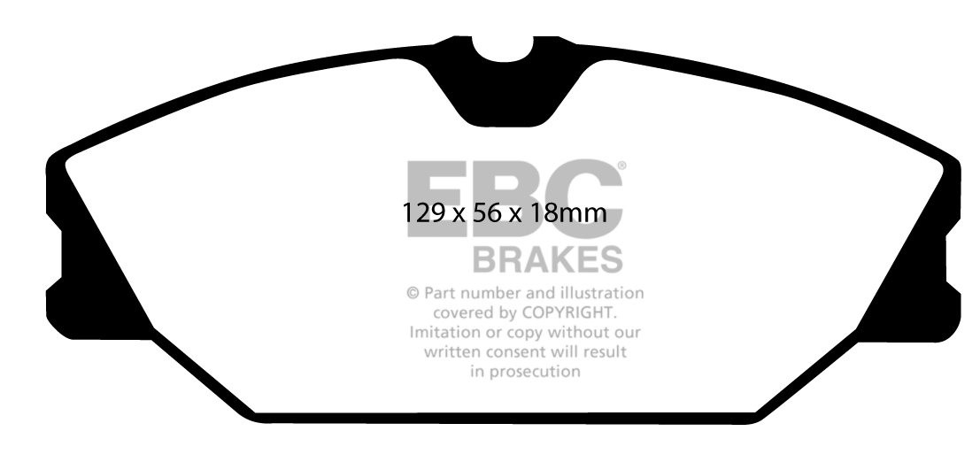 EBC Brakes RENAULT Megane 2.0 16v 99-2002 Remblokken voorzijde g