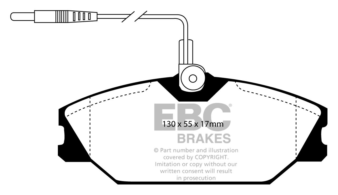 EBC Brakes RENAULT Espace 2.0 (ABS) 91-96 Remblokken voorzijde g